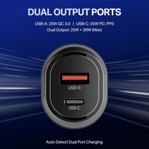 Boat 55W Dual Port Car Charger