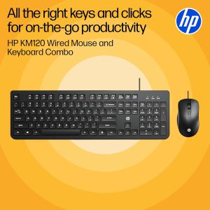 HP KM120 Wired Keyboard & Mouse Combo