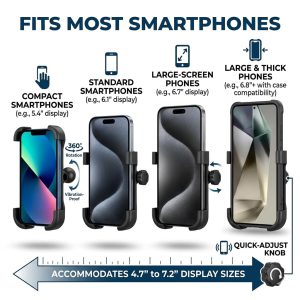 Haran Mobile Phone Holder for Bike & Scooter