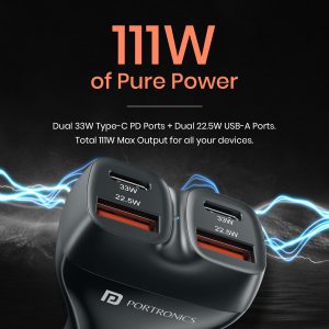 Portronics Car Power Quard 111W Car Charger